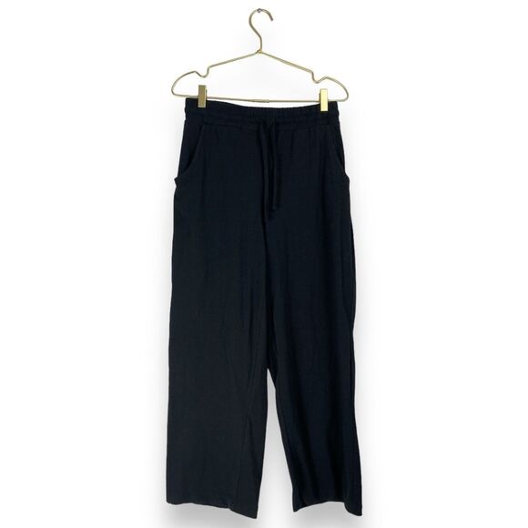 The Sweatshirt Project Womens Size M Jogger Pants Black Drawstring Soft 185 - Picture 1 of 5